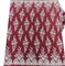 1 Yard Beaded & Sequined Embroidered Lace Fabric on 100% Polyester Mesh, 52" Wide